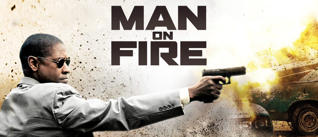 دنزل واشینگتن در مردی روی آتش