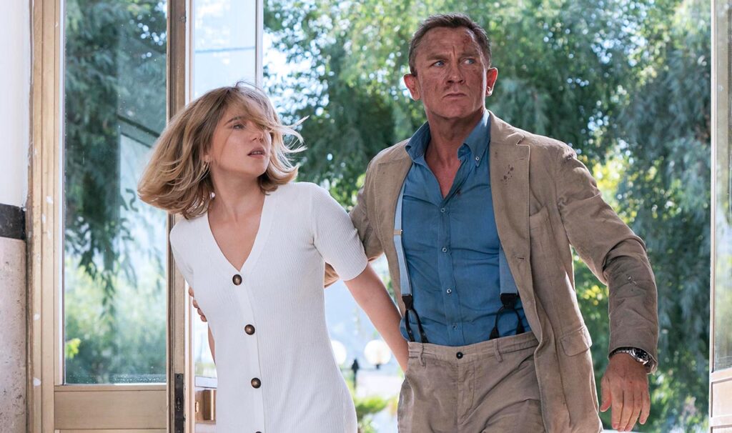 Madeleine Swann (Lea Seydoux) and James Bond in No Time To Die